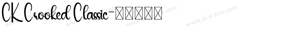 CK Crooked Classic字体转换